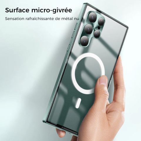 Étui Métallique Magnétique Magsafe pour Samsung