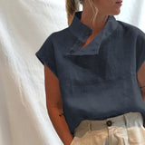 Chemise Unie à Col Slim