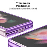 Étui de téléphone double face en verre trempé magnétique pour Samsung