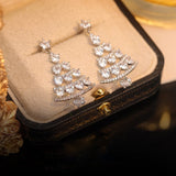 Boucles D'oreilles Tiges Sapin De Noël