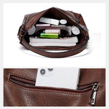 Sac seau fourre-tout polyvalent en cuir souple de grande capacité pour femmes