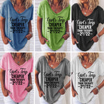 T-shirt uni imprimé anglais