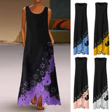 Robe irrégulière sans manches en deux pièces pour femmes