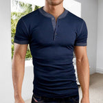 T-shirt de fitness à manches courtes de couleur unie à la mode