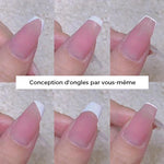 Tampon d'art d'ongle en silicone transparent
