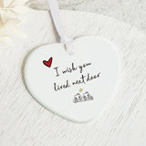 Ornement à Suspendre en Forme de Cœur en Céramique