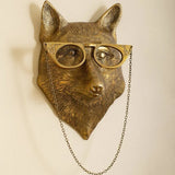 Pendentif en résine tête d'animal