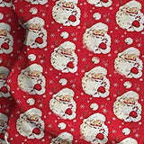 Imprimé de Noël Crewneck Sweat-shirt Polaire à Manches Longues