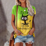 T-shirt Chat Alphabétique