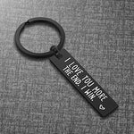 " I LOVE YOU MORE. THE END. I WIN." Porte-clés Drôle de Cadeau de Noël🎁
