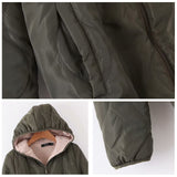 Manteau Matelassé Thermique Léger en Molleton d'Agneau