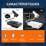 Chargeur de siège arrière de voiture 4 en 1