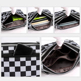 Sac à bandoulière à carreaux à la mode