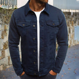 Manteau en jean à la mode décontractée pour hommes