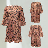 Robe imprimée à manches poupée