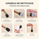 Ensemble de pinceaux de maquillage (9 pièces)