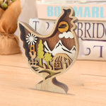 Décoration animalière de Pâques en bois