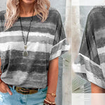 t-shirt à contraste dégradé