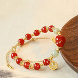 Bracelet porte-bonheur lapin en jade Fortune