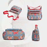 Élégant sac à bandoulière imprimé imperméable et léger