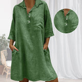 Robe à col à manches