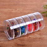 5 bouteilles scellées transparentes connectées