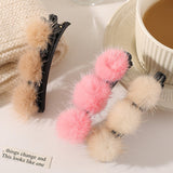 Clip de Bec de Canard en Boule de Poils