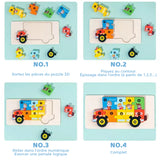 Puzzle en bois 3D éducatif pour enfants