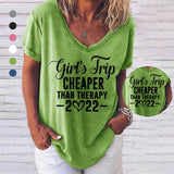 T-shirt uni imprimé anglais