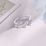 Bague Diamant Double Papillon