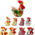 Décoration créative de poulet vitrail