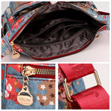 Élégant sac à bandoulière imprimé imperméable et léger