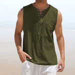 Gilet homme uni avec cordon de serrage