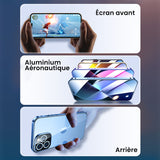 Coque de téléphone en verre double face