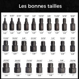 Ensemble d'extracteurs de vis et de boulons