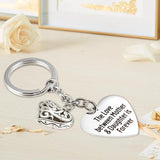 Porte-clés avec lettres en forme de coeur