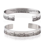 Bracelet ouvert en acier inoxydable inspiré