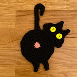 🐱Dessous de Verre en Tricot de Cul de Chat Mignon