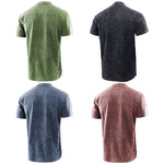 Chemises à manches courtes tie-dye pour hommes
