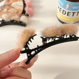 Clip de Bec de Canard en Boule de Poils