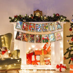 Bannière de Noël de style vintage