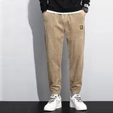 Pantalon de loisirs en velours côtelé pour hommes