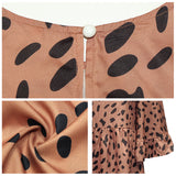 Robe imprimée à manches poupée