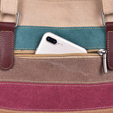 Sac à main élégant avec des rayures contrastées