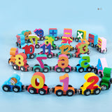 Jouet de train numérique en bois