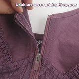 Soutien-gorge taille plus avec fermeture éclair sur le devant