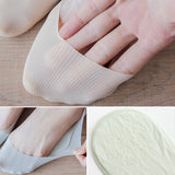 Chaussettes antidérapantes en soie glacée