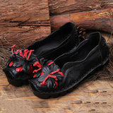 Mocassins Á Fleurs Chaussures Décontractées Plates Et Souples