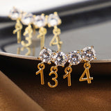 Boucles d'oreilles simples pour toujours de la Saint-Valentin