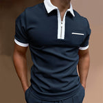 T-shirt business avec zip pour homme